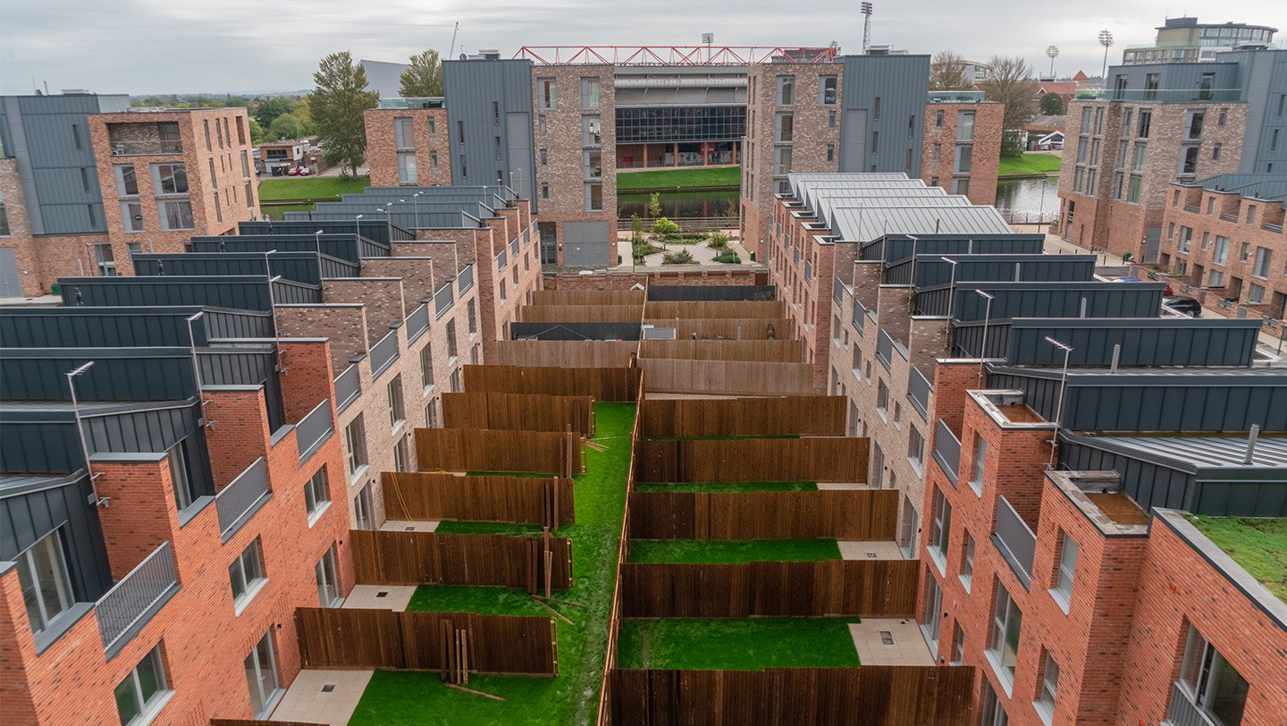 Muller Yard - back gardens